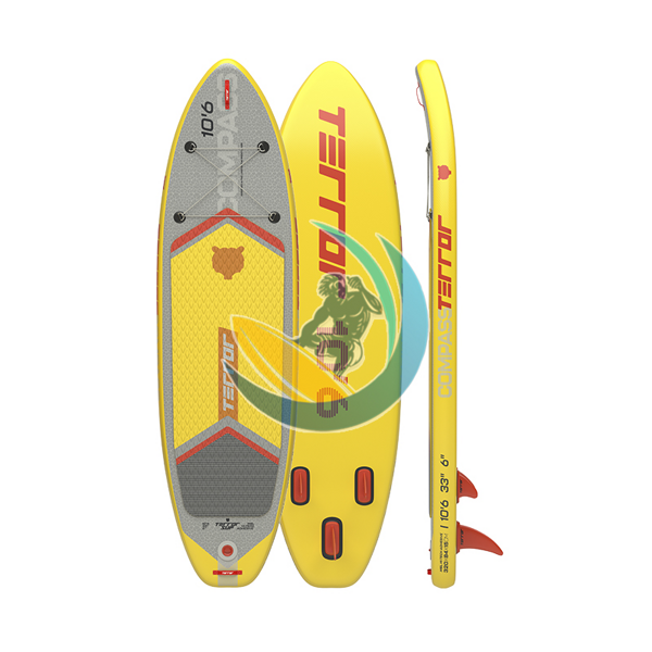 Сап-доска Terro Compass Super Yellow 10'6 с веслом