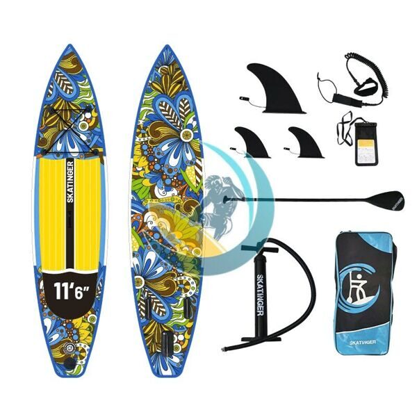 Сап доска Skatinger Indigo Yellow 11'6